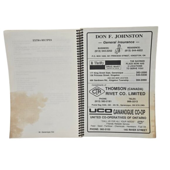 Vintage 1980s Cookbook Best of Carveth Care Center Ladies Auxiliary Gananoque ON - Picture 5 of 16